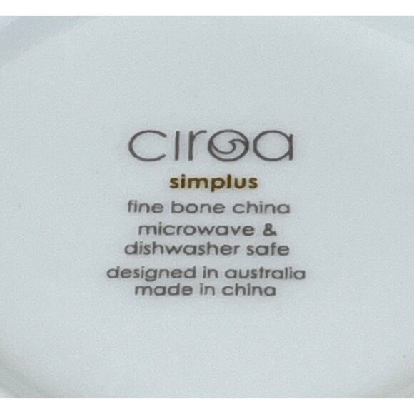 Ciroa Simplus White Creamer Sugar Bowl with Lid Wood Wooden Tray - Picture 8 of 9